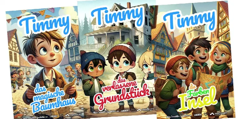Libros inmobiliarios para niños: Timmy’s Abenteuer – Mit Spaß ein bisschen Investment lernen (en alemán)